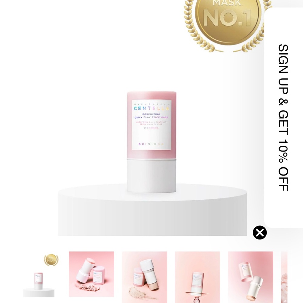 SKIN1004 Centella Poremizing Quick Clay Stick Mask